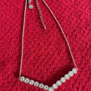 Swarovski Silver Necklace with Elegant Pearl Design